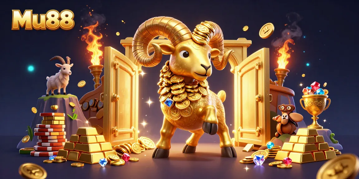 Experience Mu88's thrilling gaming universe with vibrant treasures and dynamic characters in a casino atmosphere.