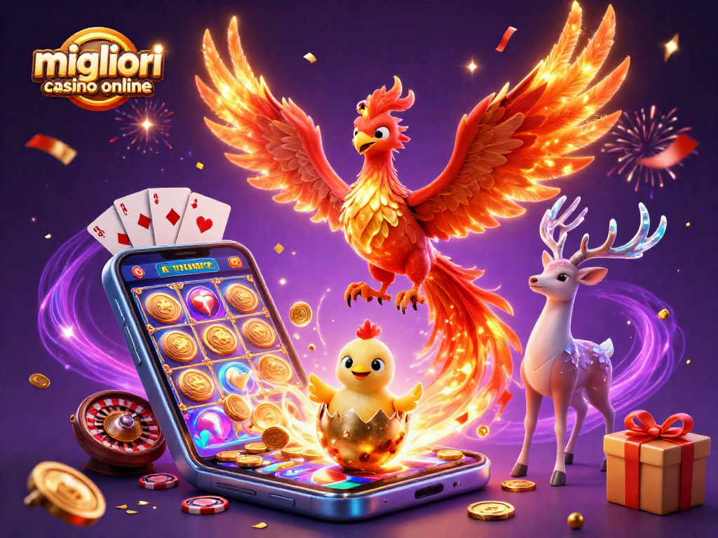 Scopri i migliori casino online mentre la fenice infuocata celebra tra slot e giochi con monete dorate.