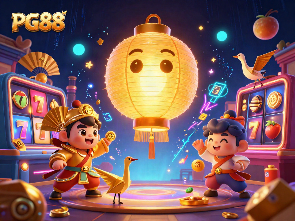 PG88's captivating slot experience showcased with vibrant visuals and dynamic elements.