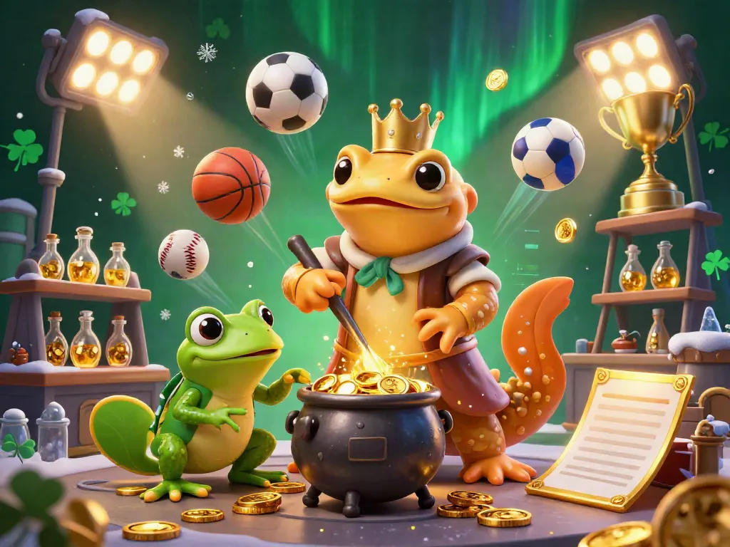 ALo789 showcases a vibrant scene of magical alchemy in a dynamic gambling atmosphere filled with gold elements and sports.