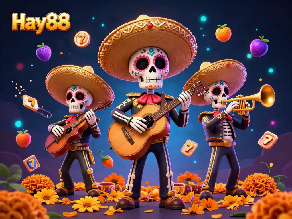 Experience Hay88 benefits through thrilling slot games featuring festive Day of the Dead characters.