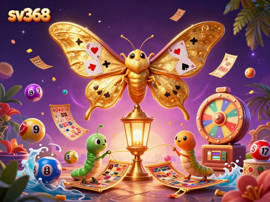 Experience the thrill of sv368 with vibrant casino elements and enchanting characters.