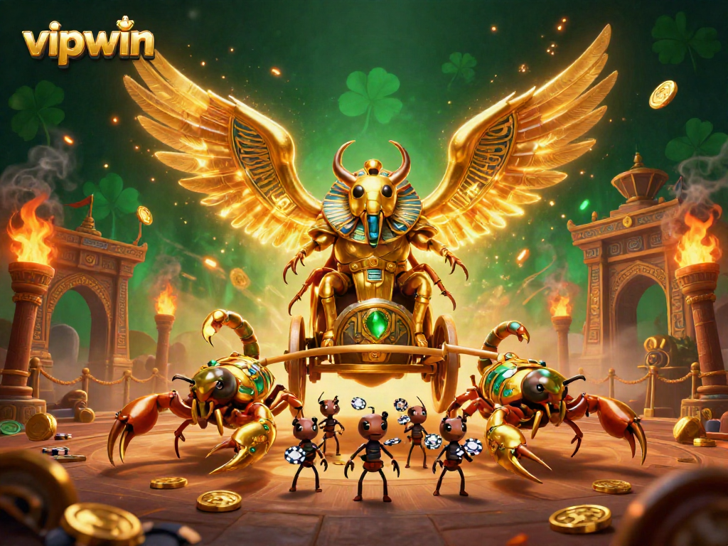 Experience thrilling gaming at vipwin with vibrant casino elements and rich 3D characters.