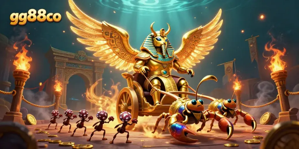 Engage with exciting gameplay elements of gg88co in a vibrant 3D gambling arena.