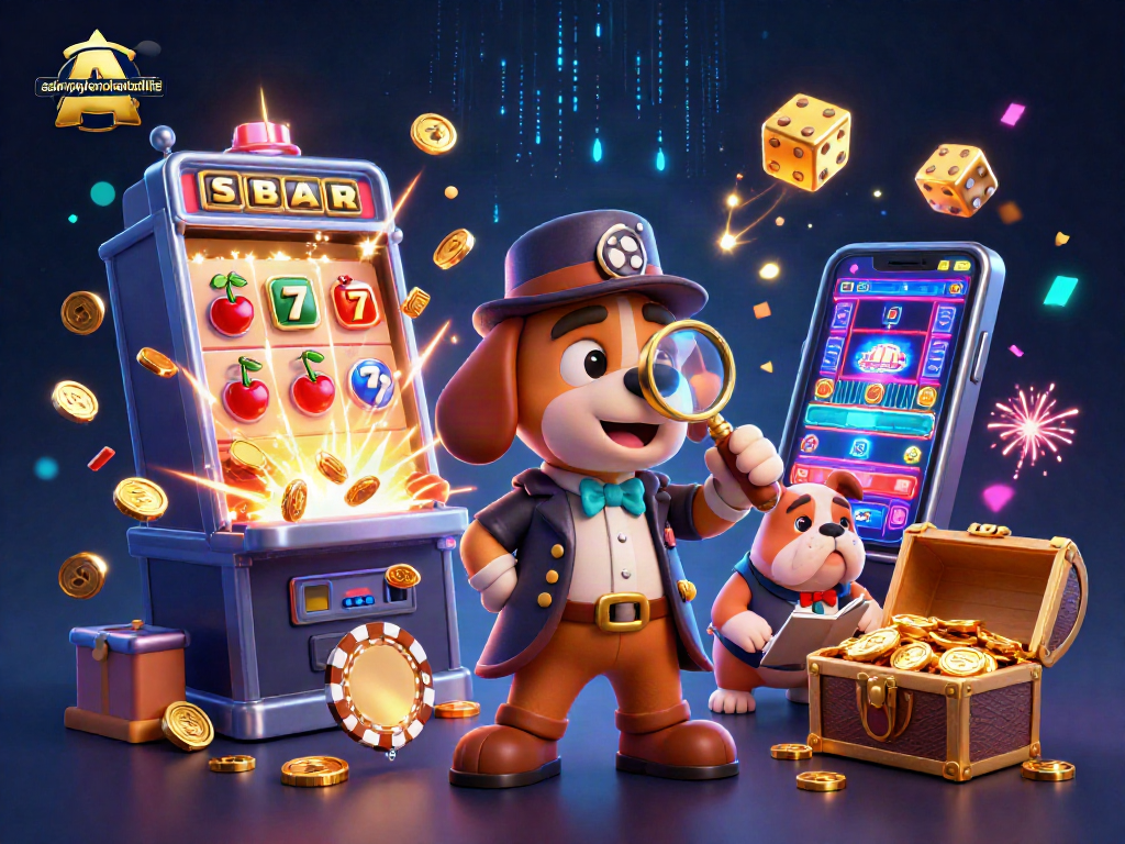 Examine thrilling poker chip clues at asimplyenchantedlife's vibrant casino scene with a detective.
