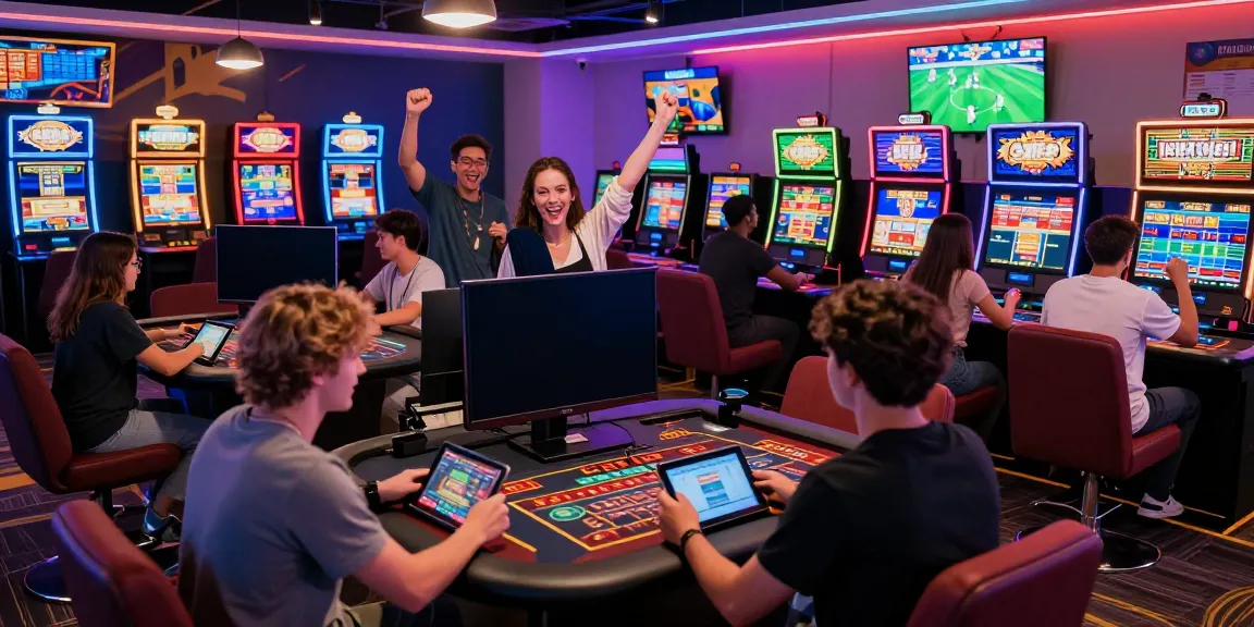 Players enjoying a vibrant gaming experience at NET88 with live casino tables and slot machines.