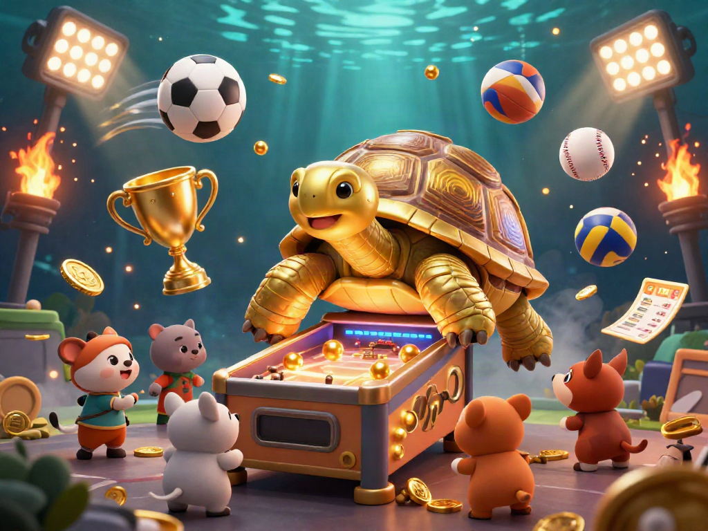 Experience thrilling sports betting action with 79KING in this vibrant 3D illustration of games and excitement.