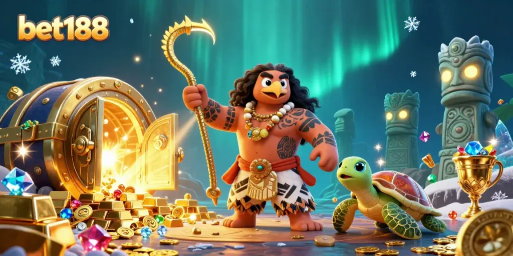 Experience excitement at bet188 with the Polynesian demigod and treasures of the underwater casino.
