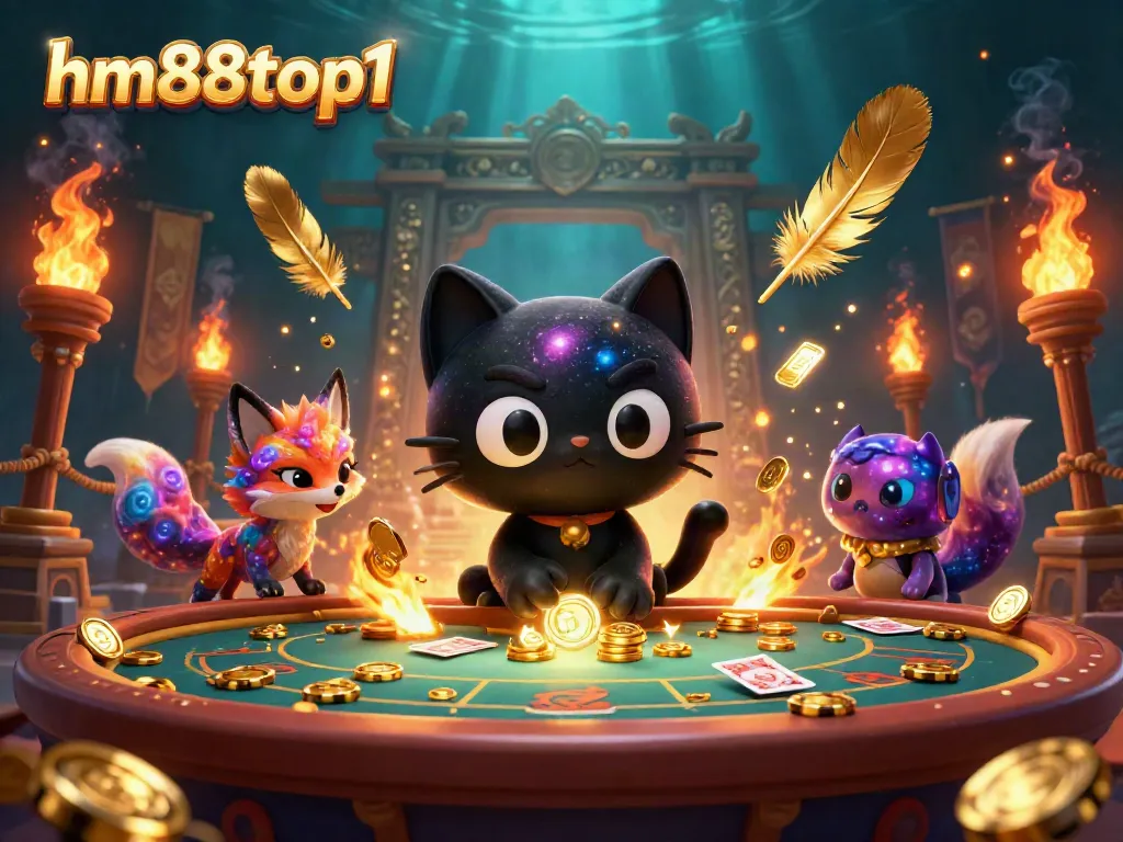Betting strategies flourished in the hm88top1 cosmic casino illustrated scene with vibrant characters.