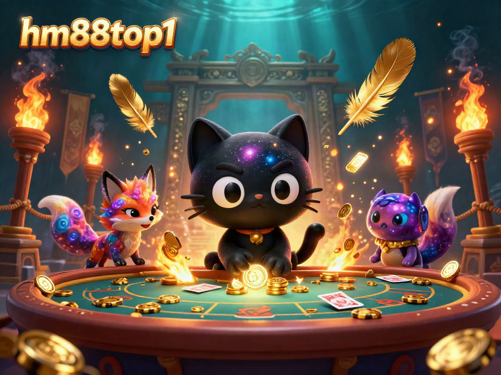 Betting strategies flourished in the hm88top1 cosmic casino illustrated scene with vibrant characters.
