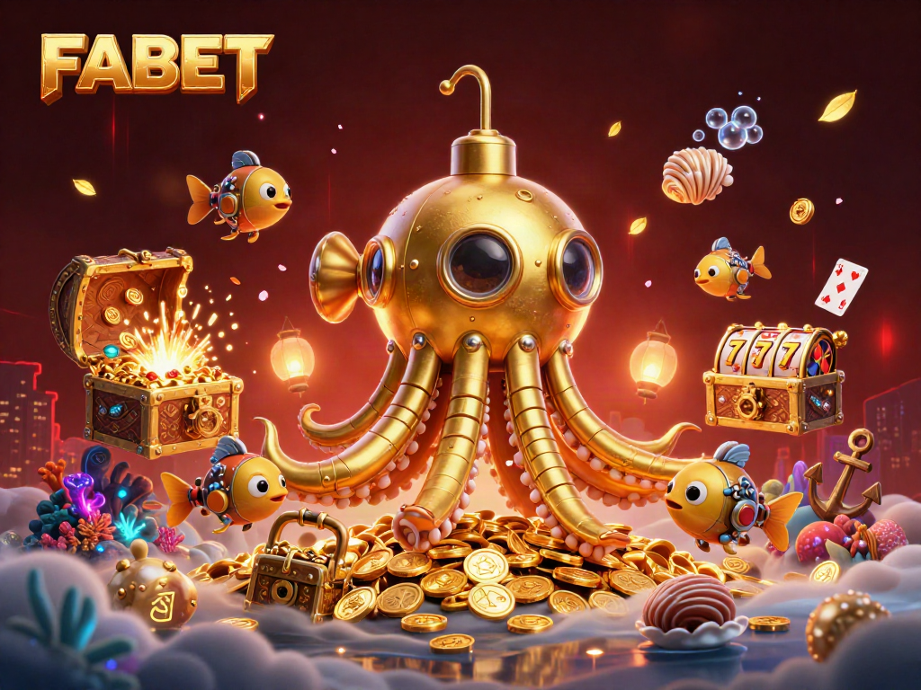 Get ready to win with FABET's thrilling underwater gambling experience filled with gold!