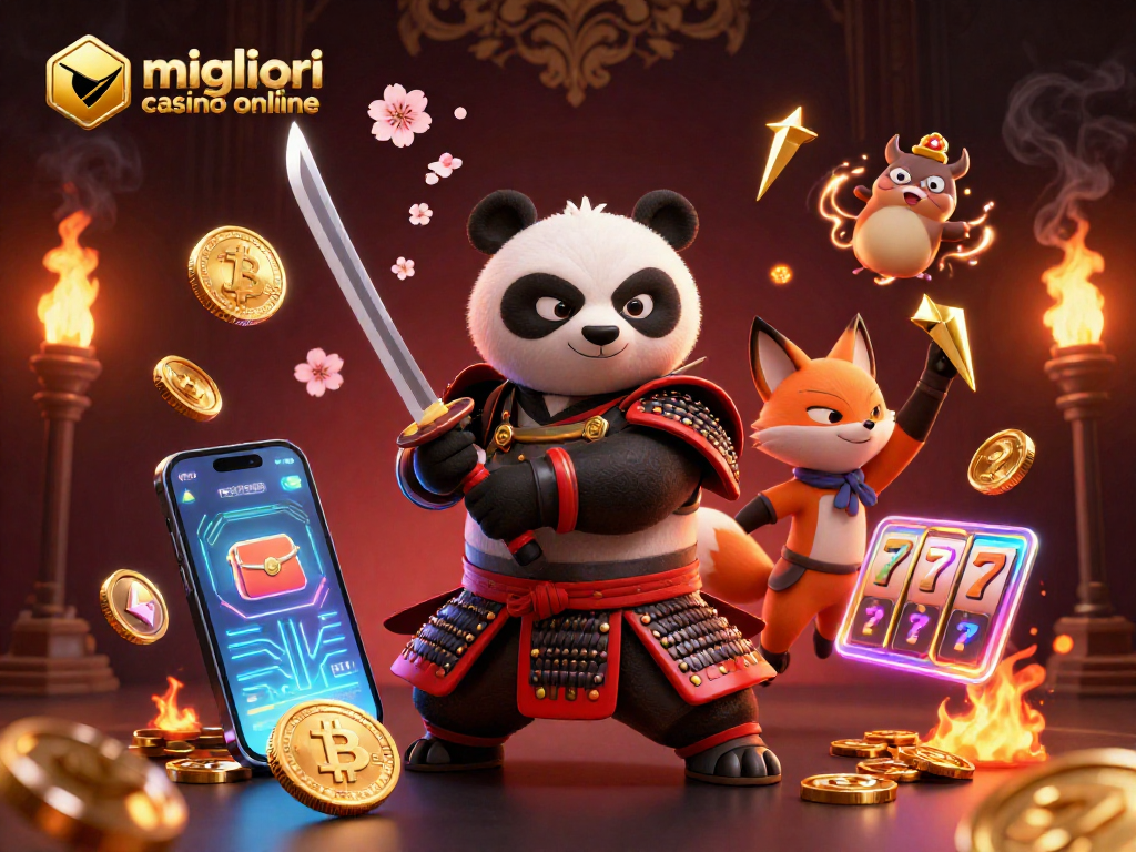 Scopri i migliori casino online mentre il panda samurai e la volpe ninja si preparano a vincere.